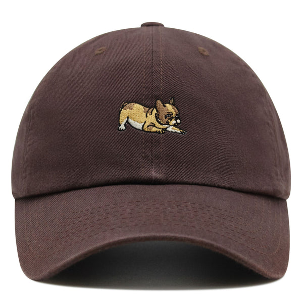 French Bulldog Premium Dad Hat Embroidered Baseball Cap Dog Puppy