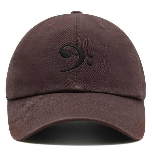 Bass Clef Premium Dad Hat Embroidered Baseball Cap Music Symbol