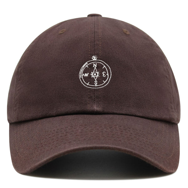 Compass Premium Dad Hat Embroidered Baseball Cap Adventure