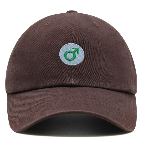 Male Gender Sign Premium Dad Hat Embroidered Baseball Cap Symbol