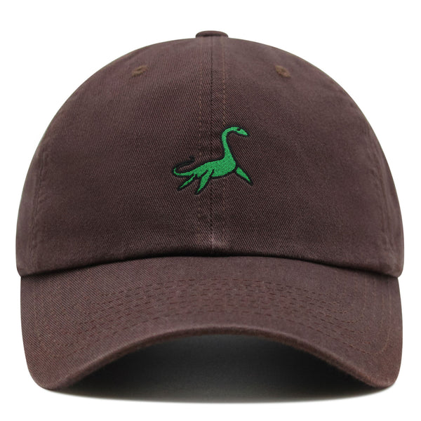 Elasmosaurus Dinosaur  Premium Dad Hat Embroidered Baseball Cap Green