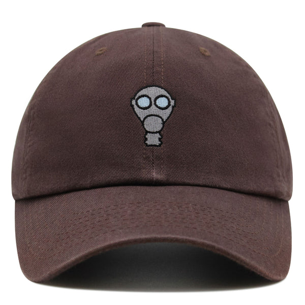 Gas Mask Premium Dad Hat Embroidered Baseball Cap Military