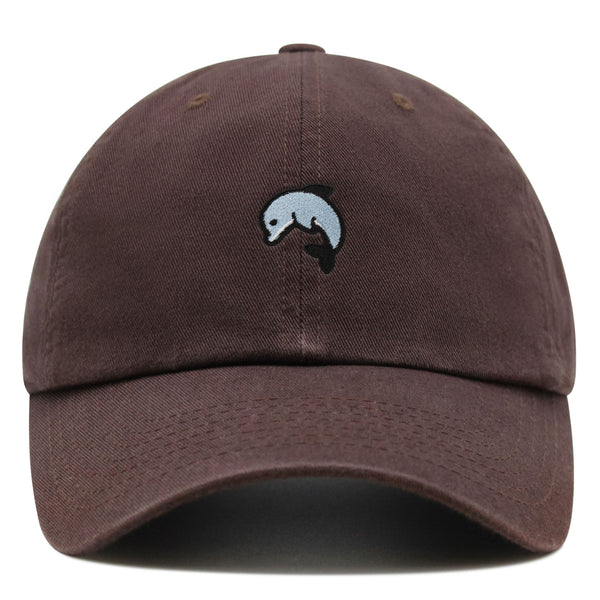 Dolphin Premium Dad Hat Embroidered Baseball Cap Ocean Cute