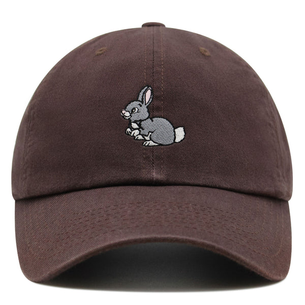 Rabbit Premium Dad Hat Embroidered Baseball Cap Cute