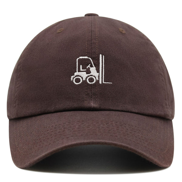 Forklift Premium Dad Hat Embroidered Baseball Cap Warehouse