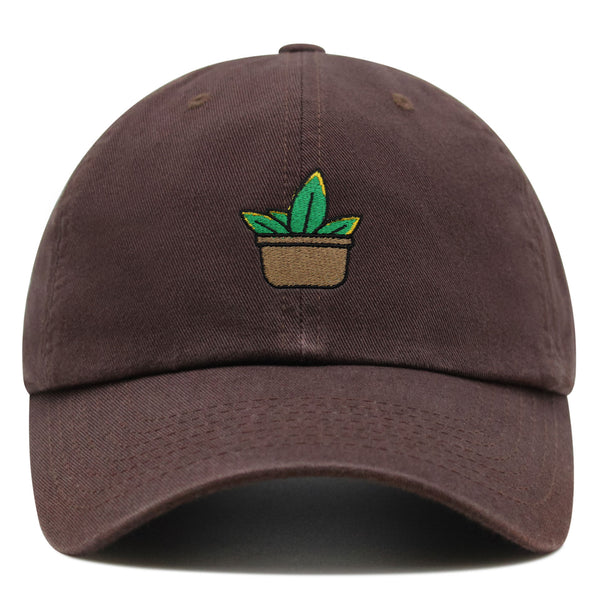 Aloe Plant Premium Dad Hat Embroidered Baseball Cap Pot