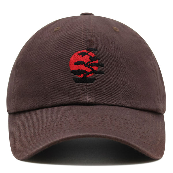 Bonsai Tree Premium Dad Hat Embroidered Baseball Cap Japanese