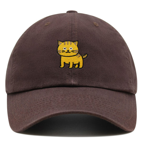 Cat Premium Dad Hat Embroidered Baseball Cap Cute