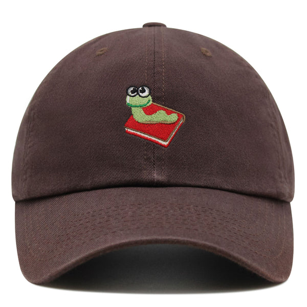 Bookworm Premium Dad Hat Embroidered Baseball Cap Bug Funny