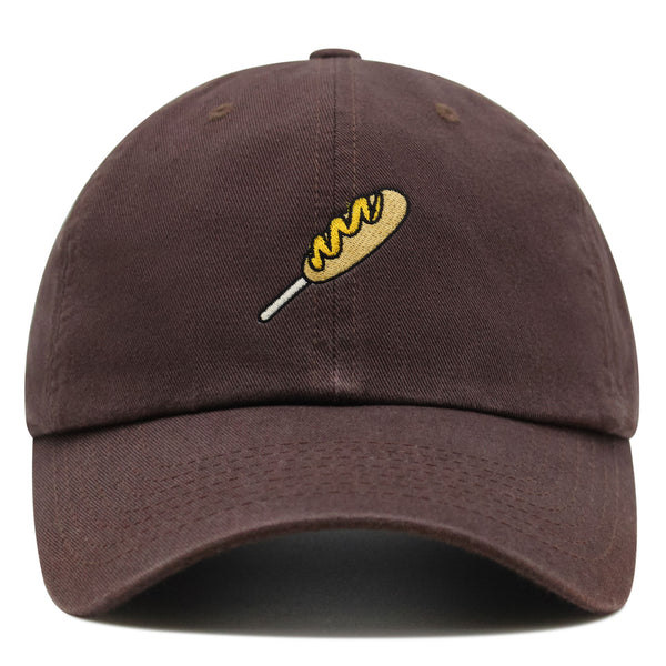 Corndog Premium Dad Hat Embroidered Baseball Cap Foodie