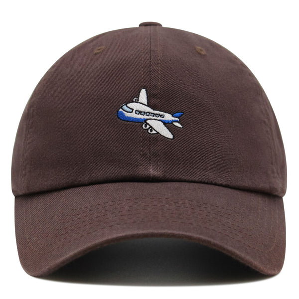 Airplane Premium Dad Hat Embroidered Baseball Cap Cute