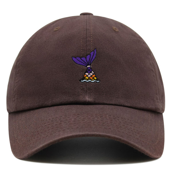 Mermaid Tail Premium Dad Hat Embroidered Baseball Cap Cute