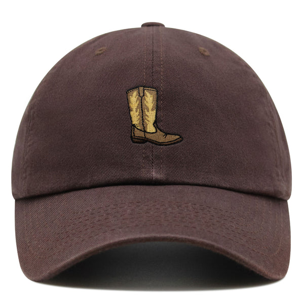 Cowboy Boot Premium Dad Hat Embroidered Baseball Cap Boots