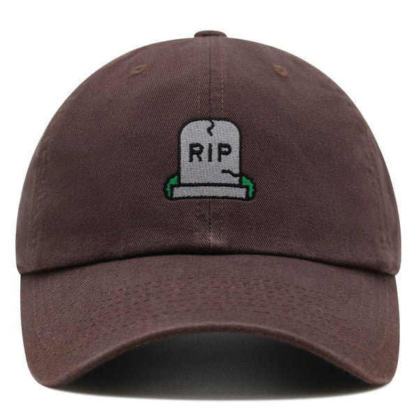 Gravestone Premium Dad Hat Embroidered Baseball Cap RIP