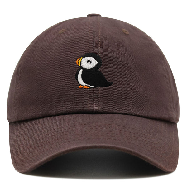 Puffin Premium Dad Hat Embroidered Baseball Cap Cute Bird