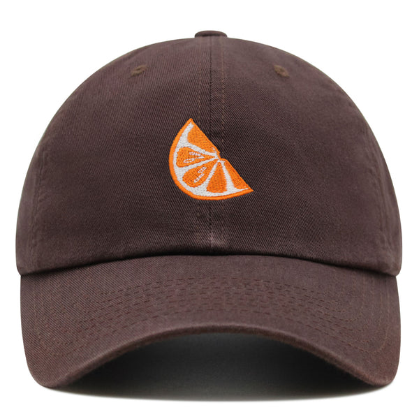 Orange Slice Premium Dad Hat Embroidered Baseball Cap Fruit