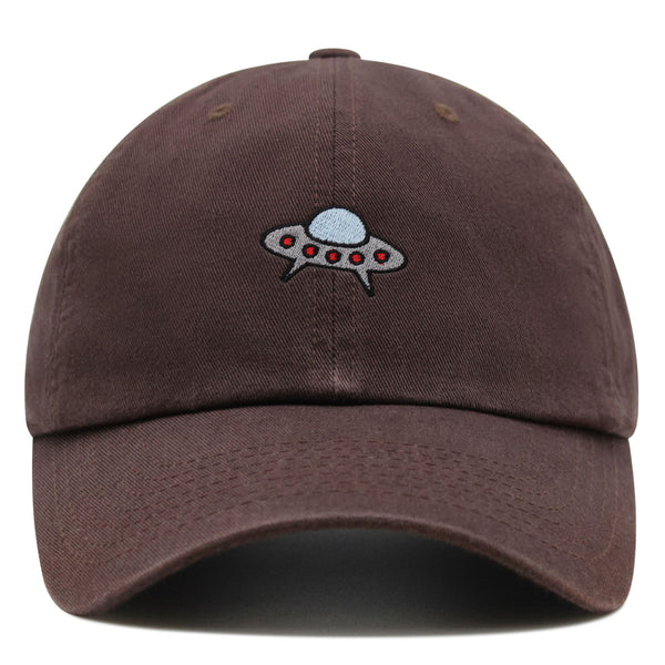 Flying Saucer UFO Premium Dad Hat Embroidered Baseball Cap Space Alien