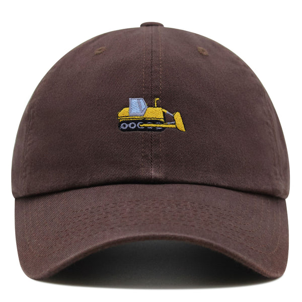 Bulldozer Premium Dad Hat Embroidered Baseball Cap Construction