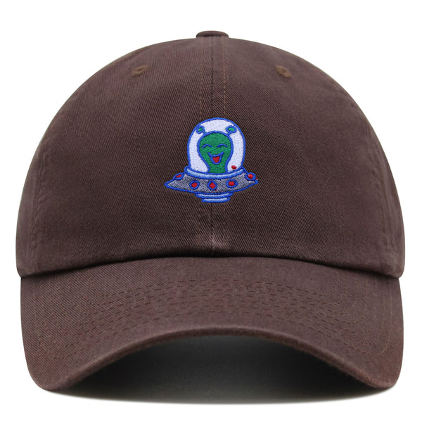 Flying Saucer Premium Dad Hat Embroidered Baseball Cap UFO