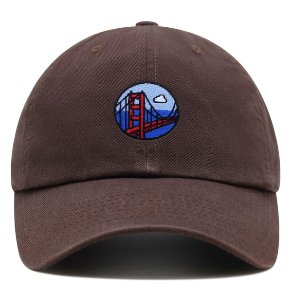 San Francisco Bridge Premium Dad Hat Embroidered Baseball Cap Travel Logo