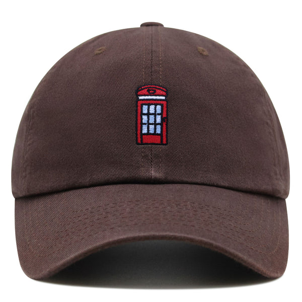 Telephone Booth Premium Dad Hat Embroidered Baseball Cap Vintage