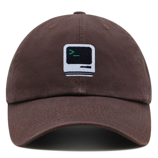 Vintage Computer Premium Dad Hat Embroidered Baseball Cap Old School