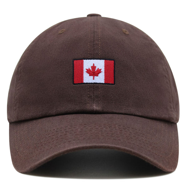 Canadian Flag Premium Dad Hat Embroidered Baseball Cap Canada Logo