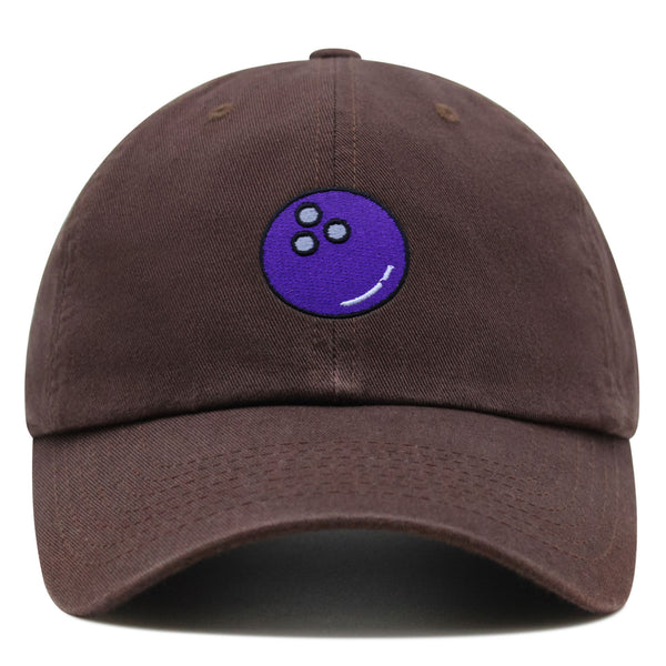 Bowling Ball Premium Dad Hat Embroidered Baseball Cap Cosmic