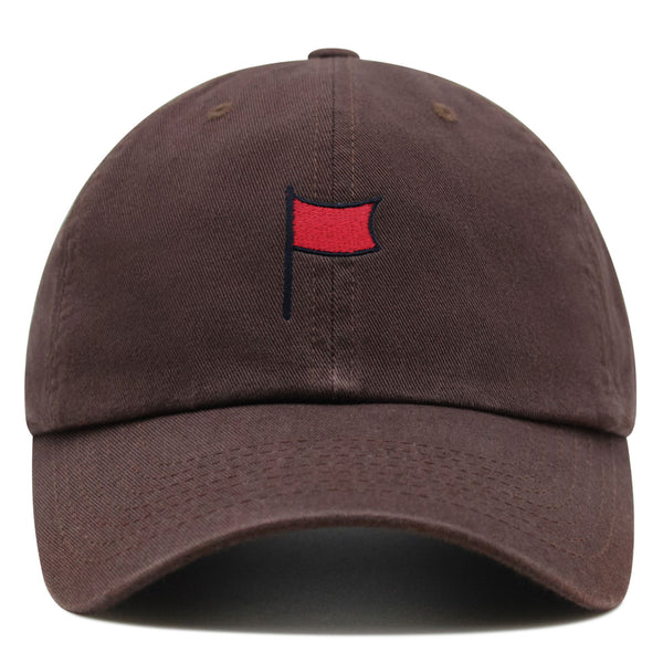 Red Flag Premium Dad Hat Embroidered Baseball Cap Symbol