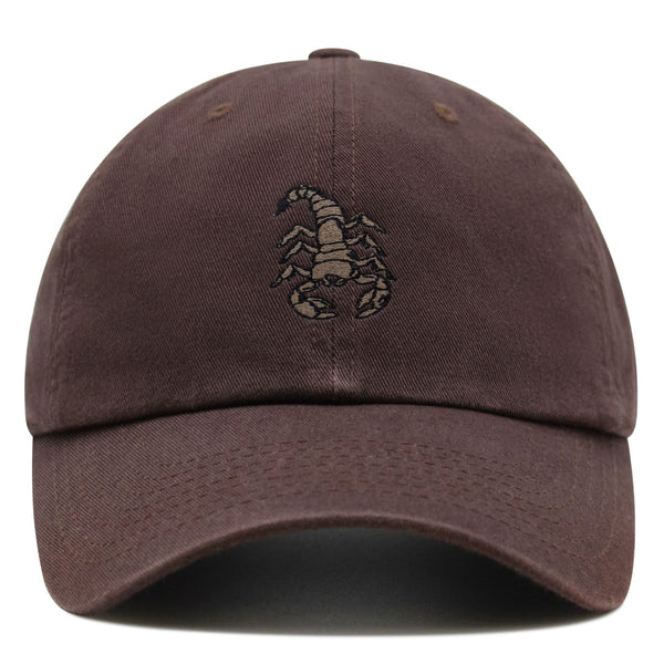 Scorpion Premium Dad Hat Embroidered Cotton Baseball Cap Tattoo