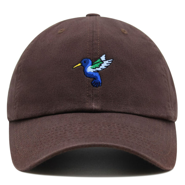 Hummingbird Premium Dad Hat Embroidered Cotton Baseball Cap Cute Bird