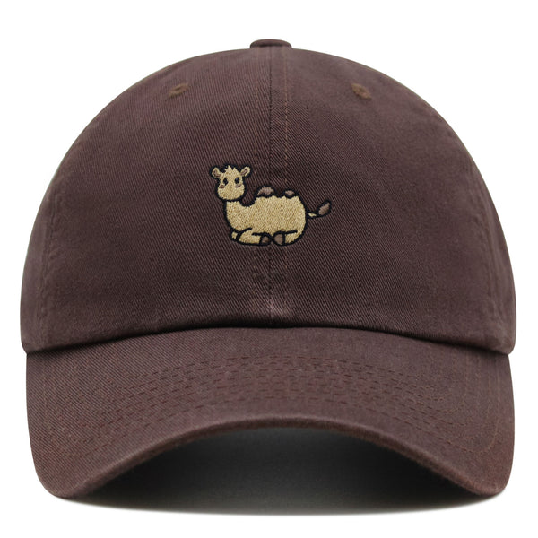 Camel Sitting Premium Dad Hat Embroidered Cotton Baseball Cap Cute Desert