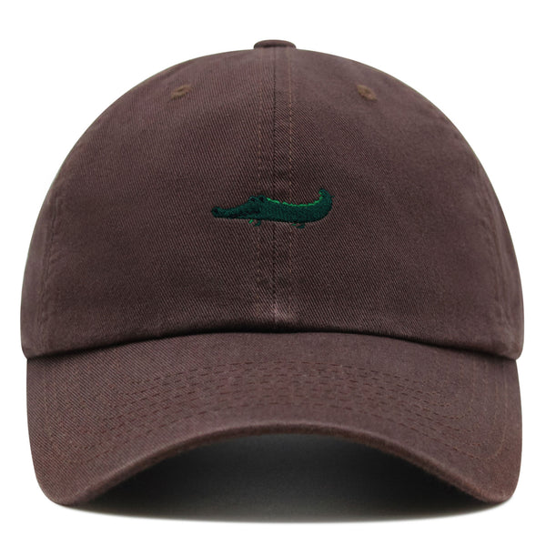 Cartoon Crocodile Premium Dad Hat Embroidered Cotton Baseball Cap