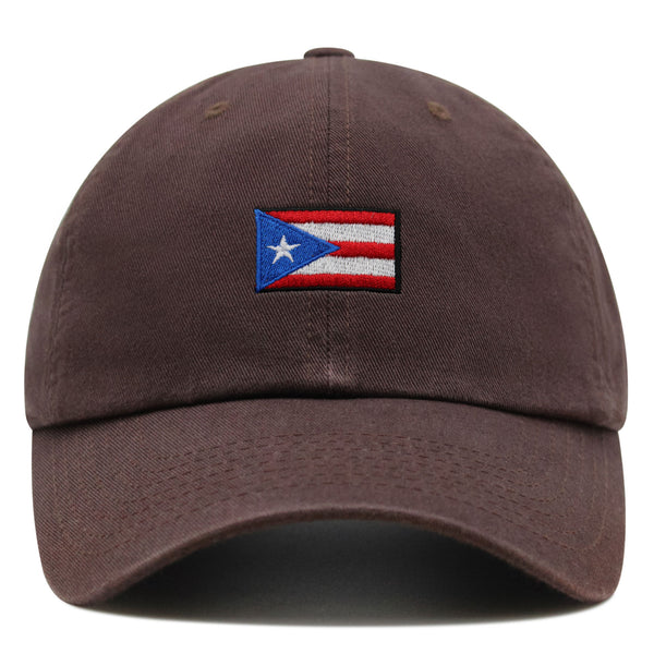 Flag of Puerto Rico Premium Dad Hat Embroidered Cotton Baseball Cap PR