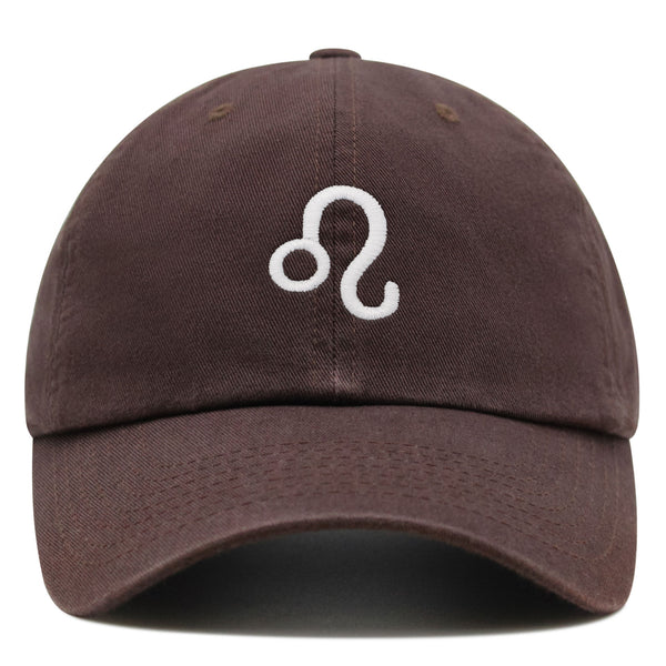 Leo Premium Dad Hat Embroidered Cotton Baseball Cap Zodiac Symbol