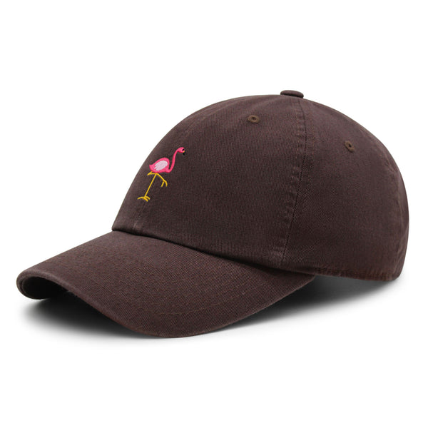 Flamingo Premium Dad Hat Embroidered Baseball Cap Bird Pink