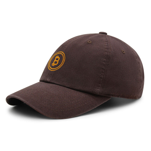 Bitcoin Premium Dad Hat Embroidered Baseball Cap Cryptocurrency