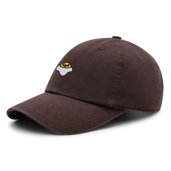 Smiling Egg Premium Dad Hat Embroidered Baseball Cap Sunny Side Up