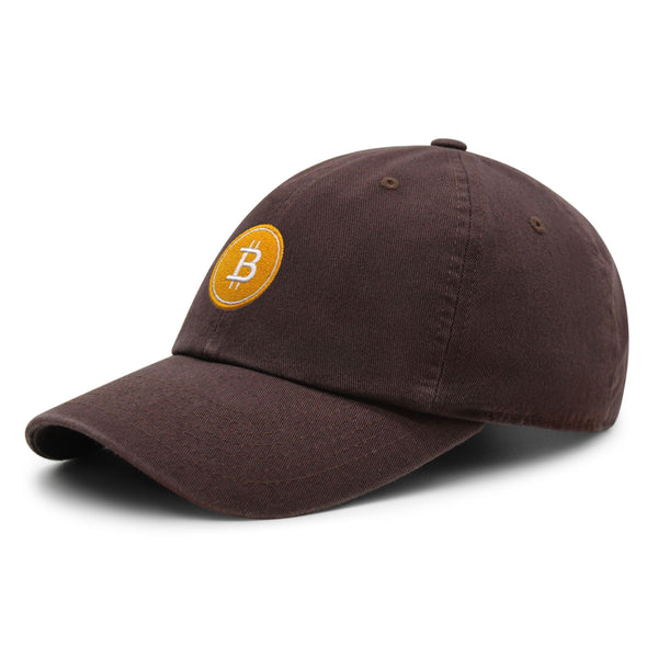 Bitcoin Premium Dad Hat Embroidered Baseball Cap Cryptocurrency Investing