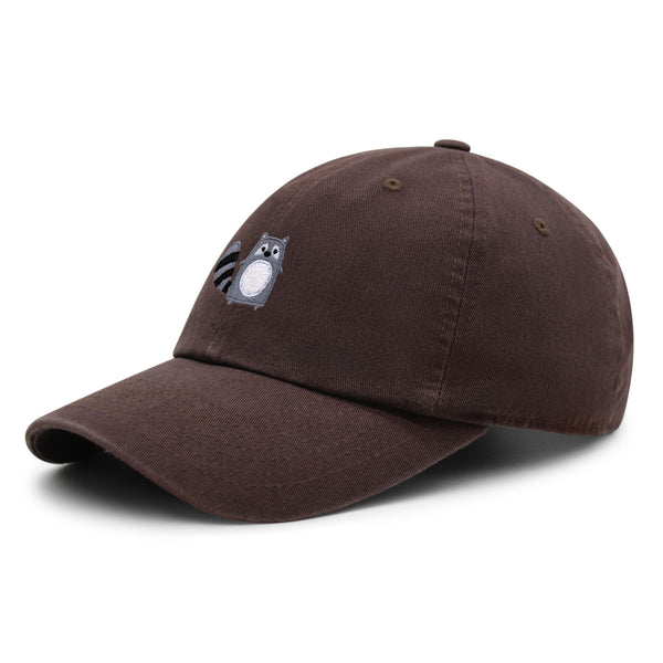 Racoon Premium Dad Hat Embroidered Baseball Cap Cute Zoo