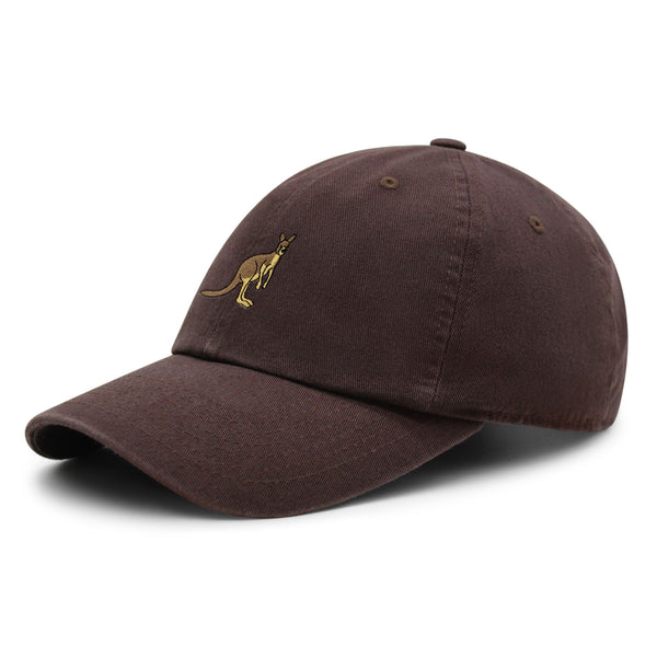 Kangaroo Premium Dad Hat Embroidered Baseball Cap Australia Animal