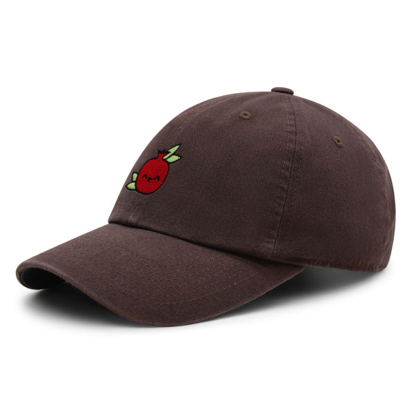 Pomegranate Premium Dad Hat Embroidered Baseball Cap Vegan Fruit Garnet