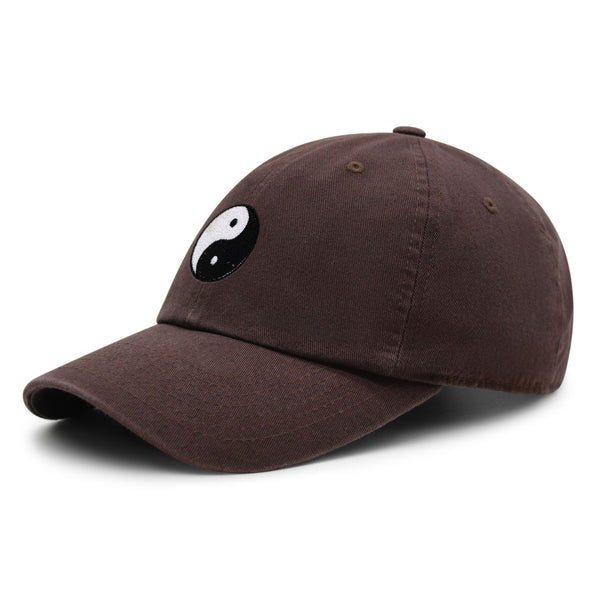 Ying Yang Premium Dad Hat Embroidered Baseball Cap Asian Meditation