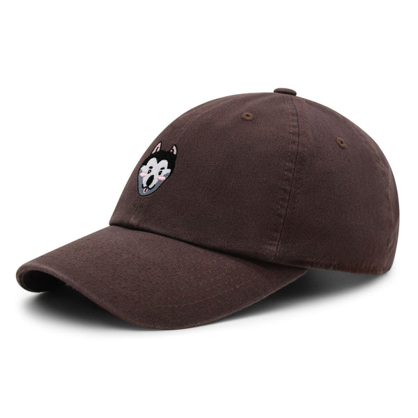 Husky Premium Dad Hat Embroidered Baseball Cap Dog Puppy