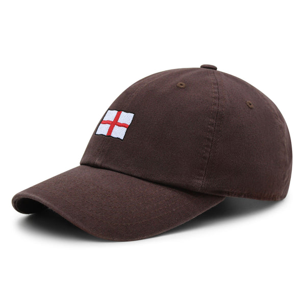 England Flag Premium Dad Hat Embroidered Baseball Cap Fluttering