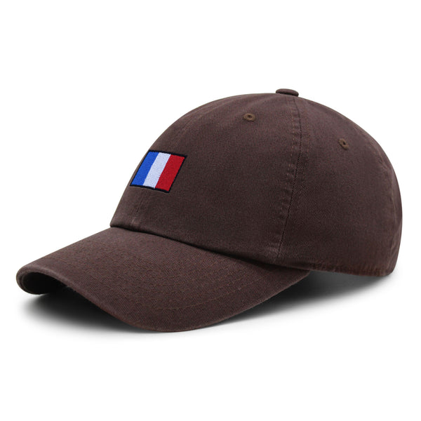 France Flag Premium Dad Hat Embroidered Cotton Baseball Cap Soccer