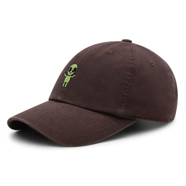 Cute Alien Premium Dad Hat Embroidered Cotton Baseball Cap Funny Space