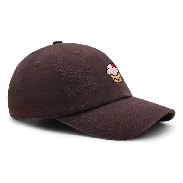 Happy Cupcake Premium Dad Hat Embroidered Baseball Cap Muffin Sweet