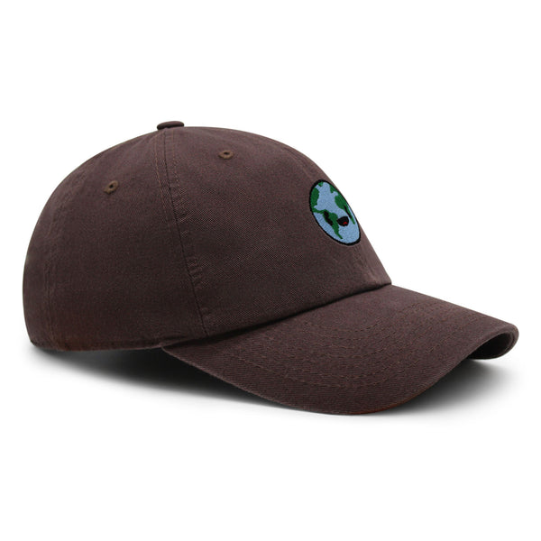 Happy Earth Premium Dad Hat Embroidered Baseball Cap Earth Environment