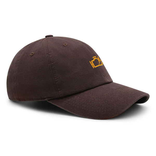 Check Engine Light Premium Dad Hat Embroidered Baseball Cap Car Racer